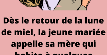 Un couple de jeunes mariés revient de sa lune de miel