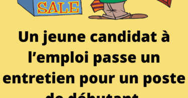 Un jeune candidat à l’emploi passe un entretien