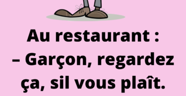 Au restaurant :