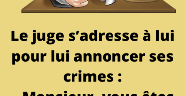 C’est l’histoire d’un homme qui est jugé pour meurtre et qui comparait au tribunal